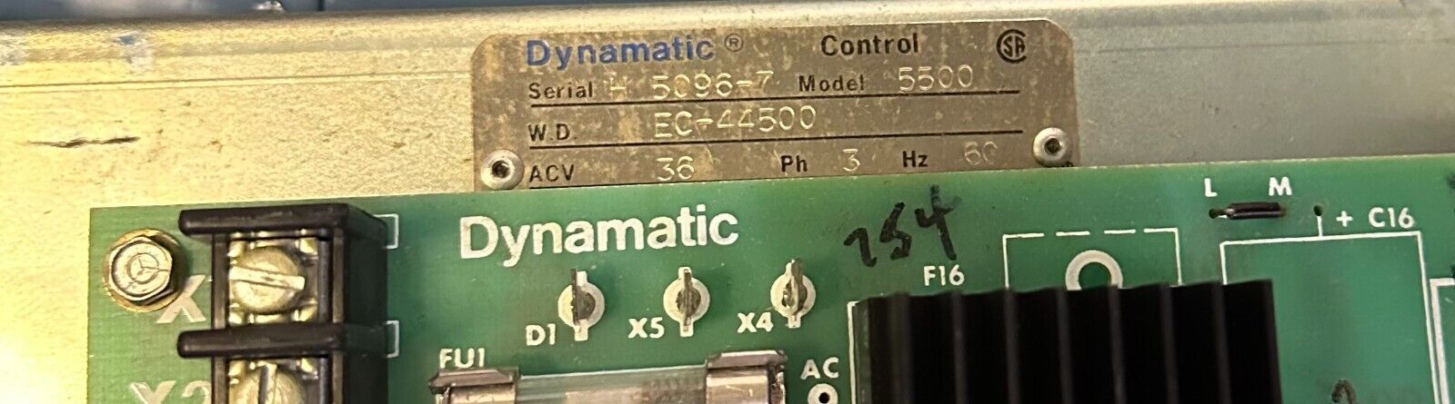 NEW EATON 5500 Dynamatic SOLID STATE CONTROLLER 15-500-2 / 155002 42-139-2