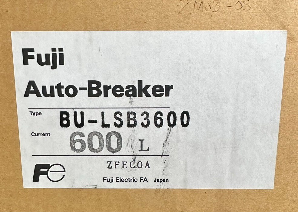 FUJI ELECTRIC BU-LSB3F600 / BU-LSB3600 Auto-Breaker 600A BU-LSB BU-LSB3600L NSMP