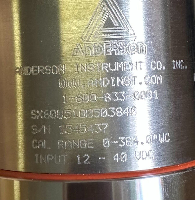 NEW ANDERSON SX6005100503840 SX DRIFTLESS PHARMACEUTICAL LEVEL TRANSMITTER