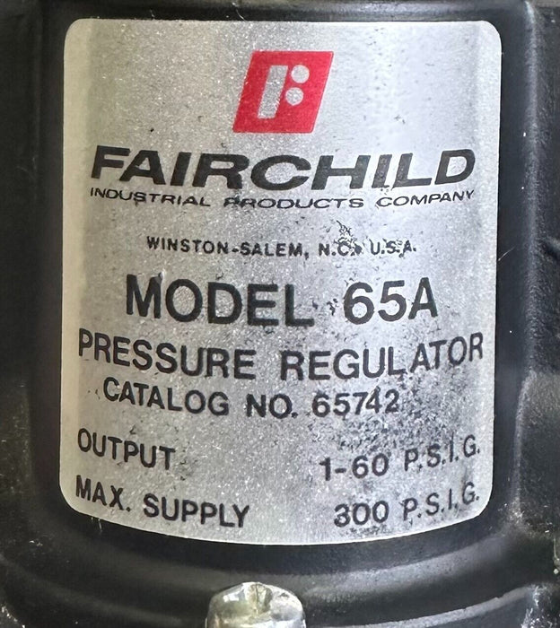 NEW FAIRCHILD MODEL 65A PRESSURE REGULATOR 1-60PSIG 65742