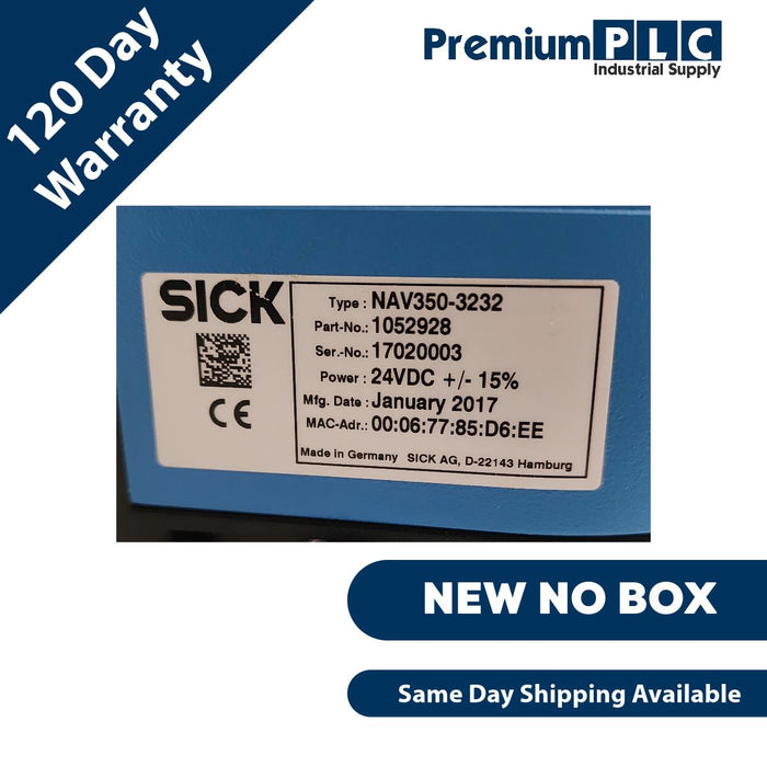 NEW SICK NAV350-3232 NAV3XX / INDOOR 2D LiDAR SENSOR NAV3503232 P/N 1052928