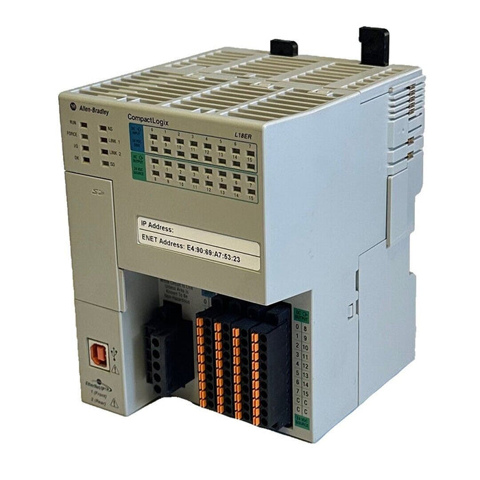 ALLEN BRADLEY 1769-L18ER-BB1B /B CompactLogix 0.5MB DI/O CPU 1769L18ERBB1B