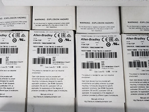 LOT OF 14 NIB ALLEN BRADLEY 1734-TOP SER. A TERMINAL BASE ASSEMBLIES