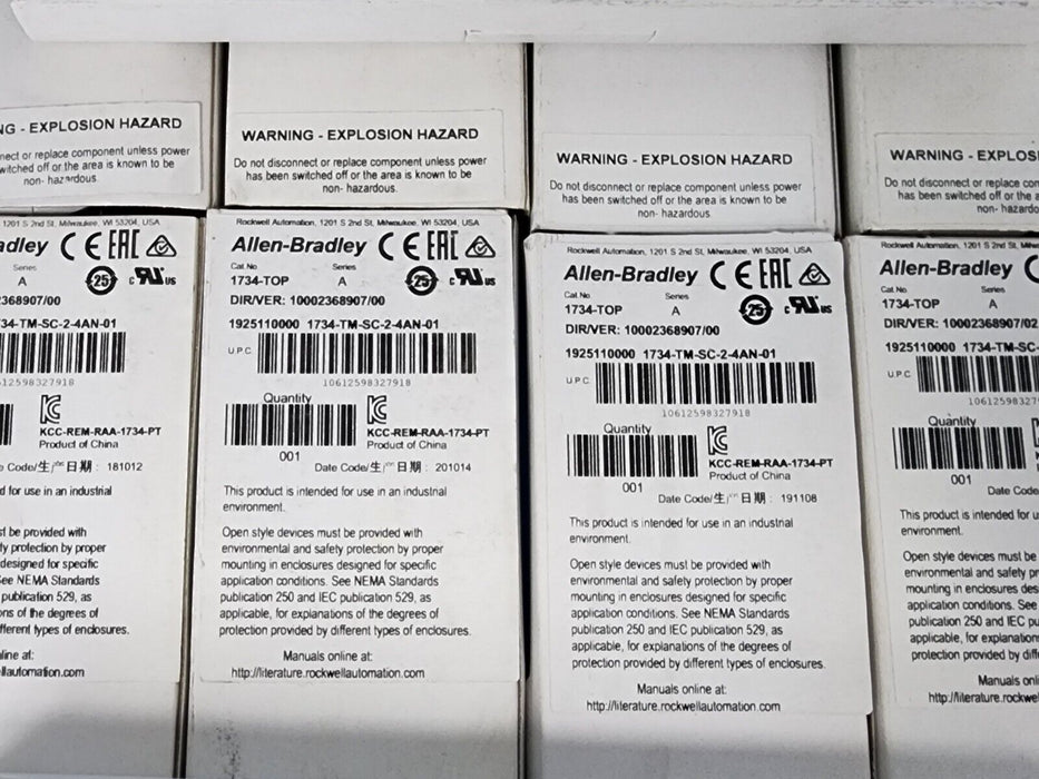 LOT OF 14 NIB ALLEN BRADLEY 1734-TOP SER. A TERMINAL BASE ASSEMBLIES