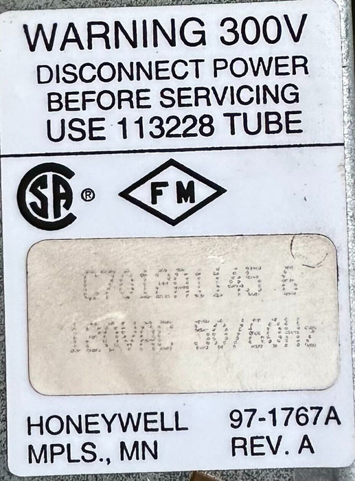 HONEYWELL C7012A 1145 / C7012A1145 PURPLE-PEEPER ULTRAVIOLET FLAME DETECTOR