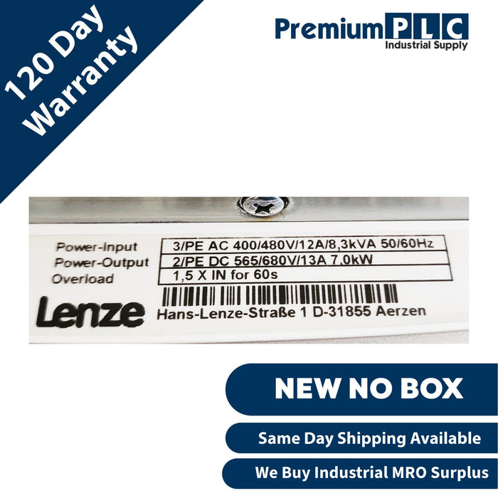 NEW LENZE EMB9341-E / 33.9341-E.3D.11 REGENERATIVE POWER SUPPLY MODULE 13187463