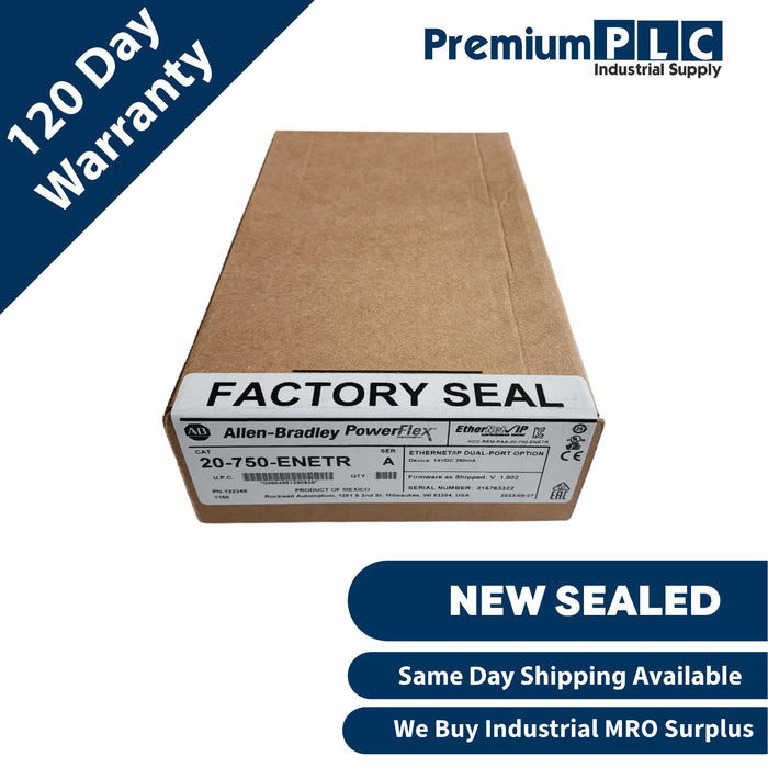 NEW FS ALLEN BRADLEY 20-750-ENETR /A PowerFlex Ethernet/IP DUAL-PORT OPTION 2023
