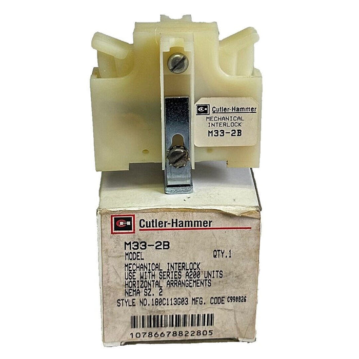 NEW CUTLER-HAMMER M33-2B / M332B MECHANICAL INTERLOCK A200 180C113G03