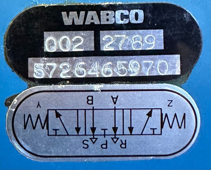 NEW WABCO 5726465970 / 002 2789 CONTROL VALVE 5428450070 W/ COILS 110/115V
