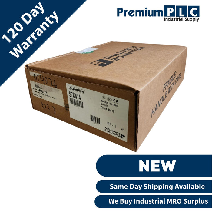 NEW RELIANCE ELECTRIC 57C414 REV 09 AutoMax MODBUS INTERFACE 0-57414-1R 57C-414