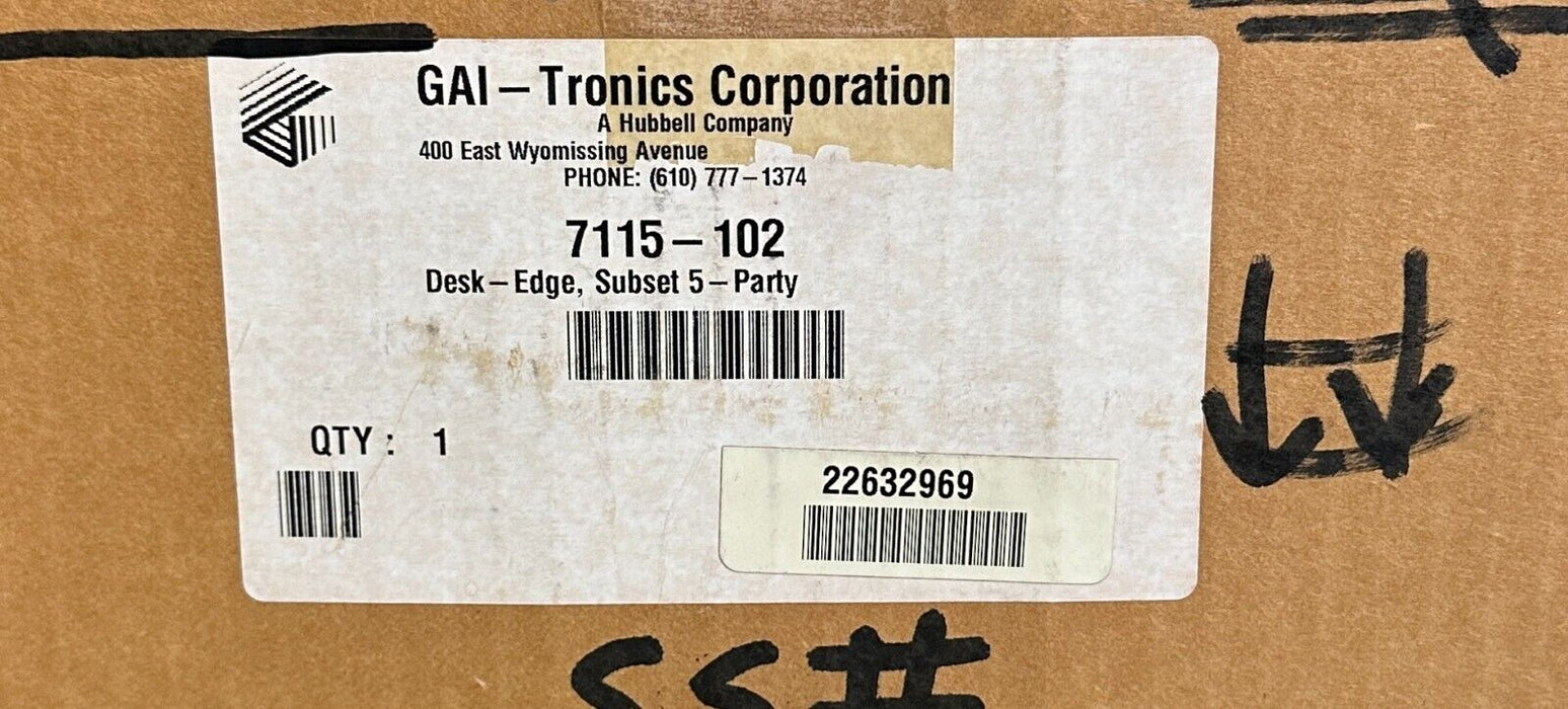 NEW GAI-Tronics 7115-102 / 7115102 DESK-EDGE FIVE PARTY SUBSET PHONE