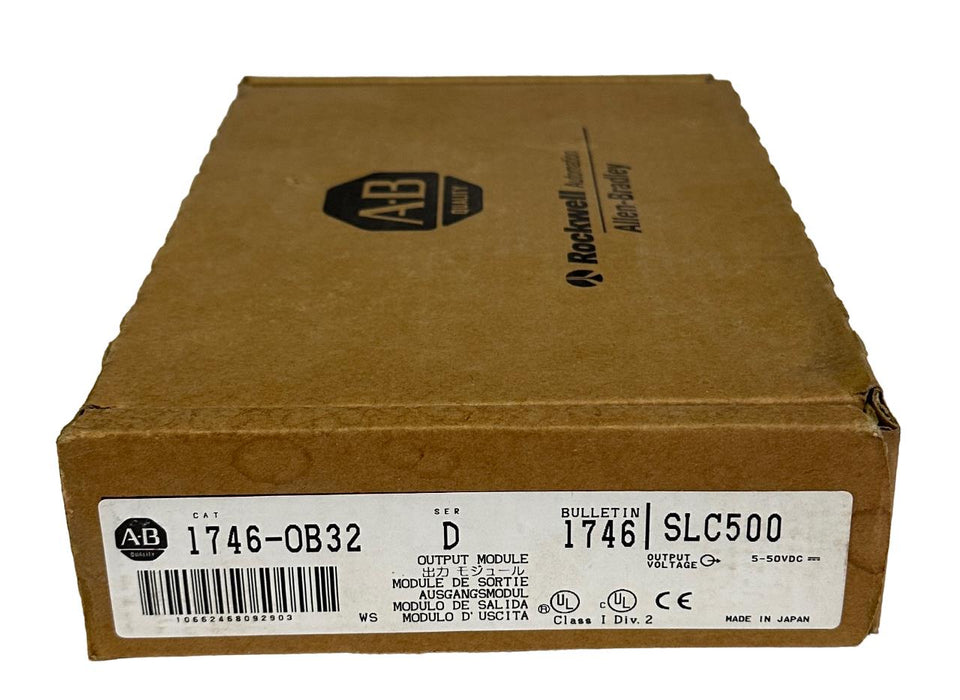 NEW ALLEN BRADLEY 1746-OB32 /D SLC 500 32-PT DIGITAL OUTPUT MODULE 1746OB32