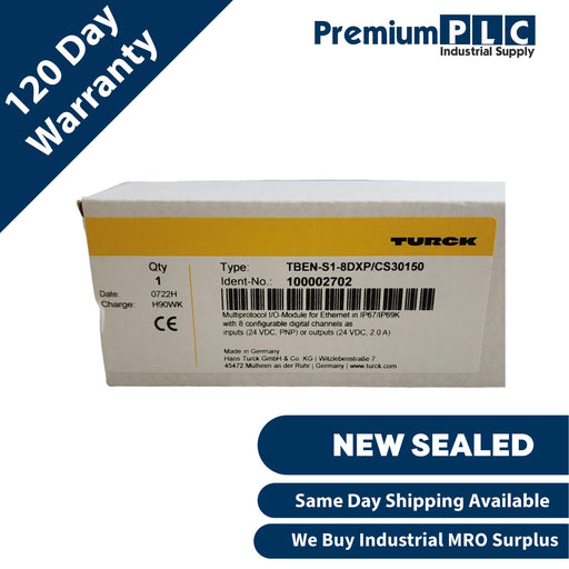 TURCK TBEN-S1-8DXP/CS30150 COMPACT MULTIPROTOCOL I/O MODULE FOR EtherNet 8-CH