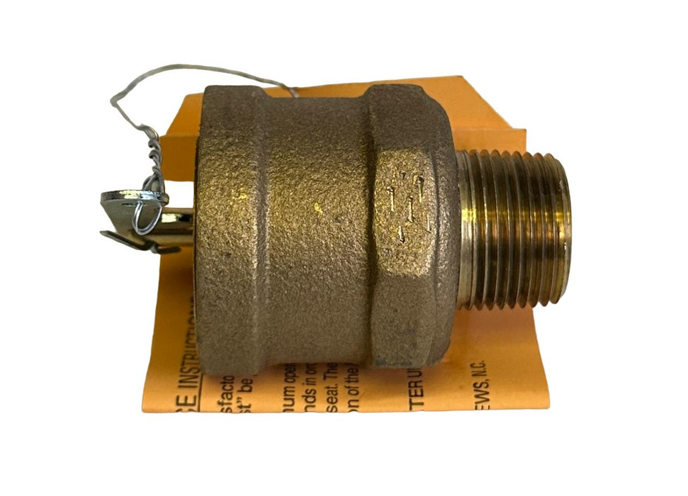 NEW APOLLO VALVES RVS13T-15 / RVS13T15 POP SAFETY RELIEF VALVE 3/4'' 15PSI