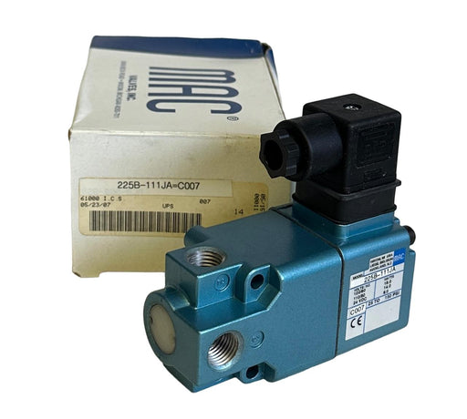 NEW MAC 225B-111JA / 225B111JA 3-WAY SOLENOID VALVE 200 SERIES 225B-111JA=C007