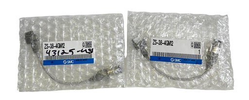 2 NEW SMC ZS-38-4GM12 / ZS384GM12 CONNECTORS FOR VACUUM SWITCH