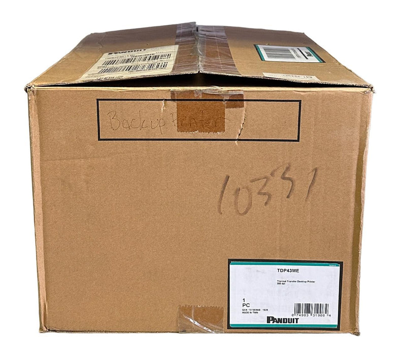 PANDUIT TDP43ME THERMAL TRANSFER DESKTOP PRINTER 300dpi 24Vdc 2.5A TDP43ME/E