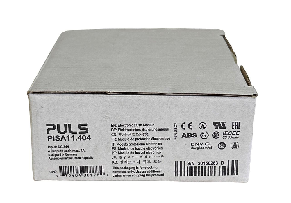 NEW PULS PISA11.404 / PISA11404 4-CHNL ELECTRONIC PROTECTION MODULE 24Vdc 4A