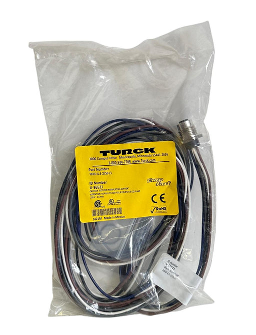 NEW TURCK FKFD 4.5-2/S613 / FKFD452S613 EURO-FAST RECEPTACLE M SERIES U-56521