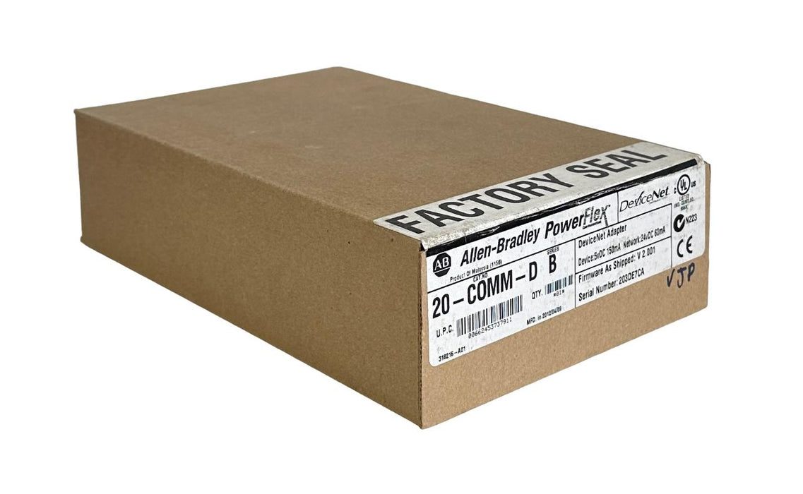 NEW SEALED ALLEN BRADLEY 20-COMM-D /B PowerFlex DeviceNet ADAPTER 5vDC 20COMMD