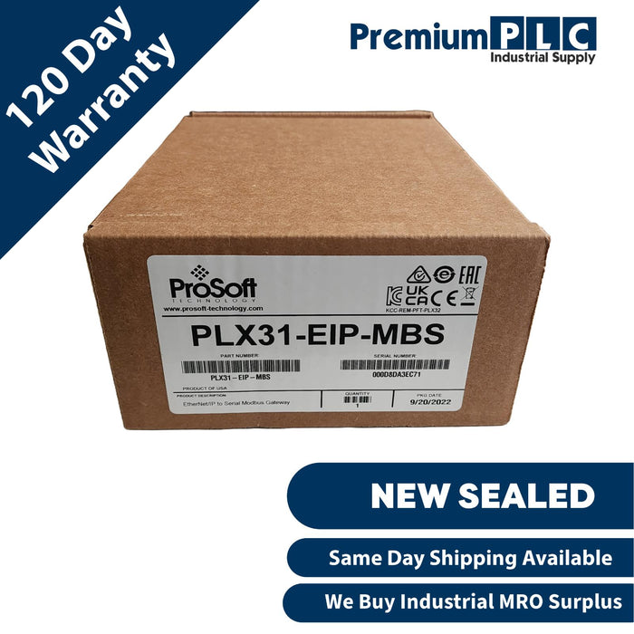 NEW PROSOFT PLX31-EIP-MBS  EtherNet/IP  to Modbus Serial COMMUNICATION GATEWAY
