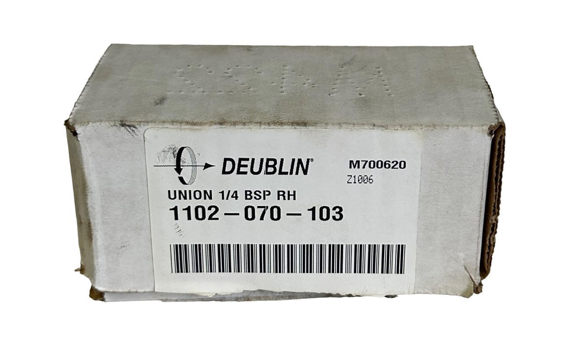 NEW DEUBLIN 1102-070-103 / 1102070103 ROTARY UNION 1/4'' BSP RH RADIAL M700620