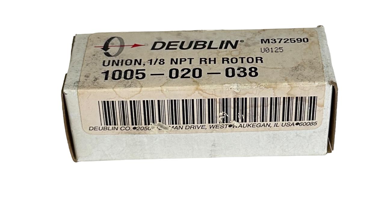 NEW DEUBLIN 1005-020-038 / 1005020038 ROTARY UNION 1/8'' NPT RH ROTOR M372590