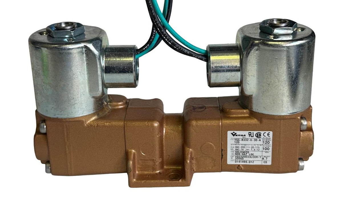 NEW VERSA VALVES VGG-8332-U-30-A120 / VGG8332U30A120 DIRECTIONAL SOLENOID VALVE