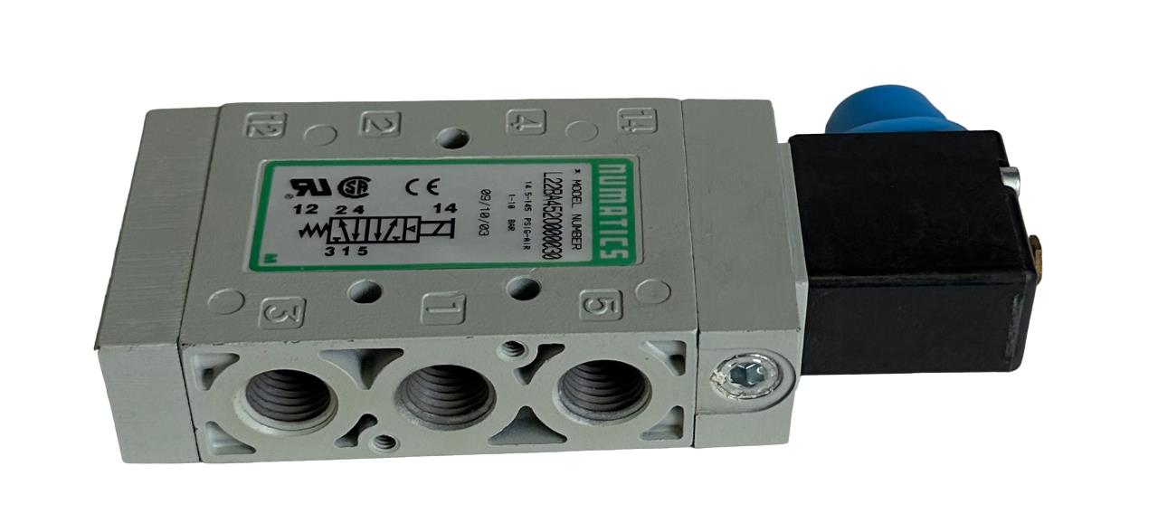 NEW NUMATICS L22BA452O000030 L2 SERIES 5-WAY SOLENOID VALVE 1-10BAR 120VAC