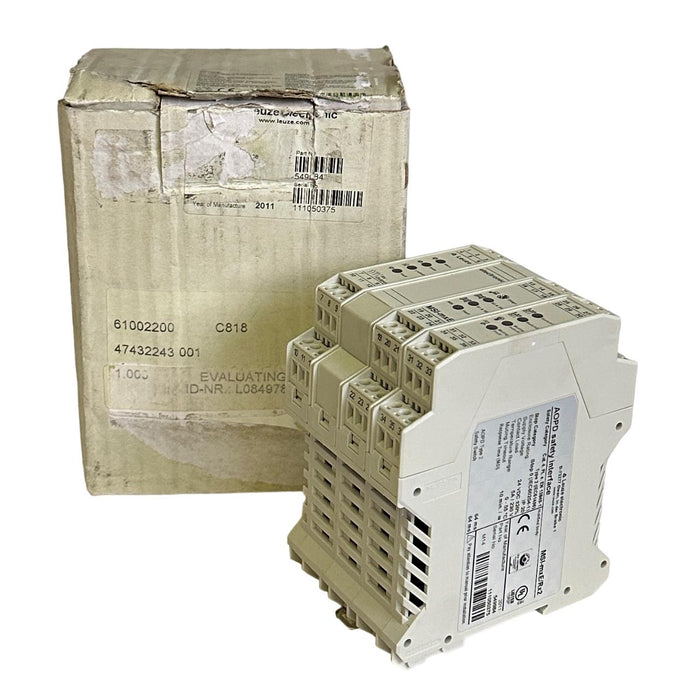 NEW LEUZE ELECTRONIC MSI-mxE/Rx2 / 549984 AOPD SAFETY RELAY INTERFACE 24VDC 5A