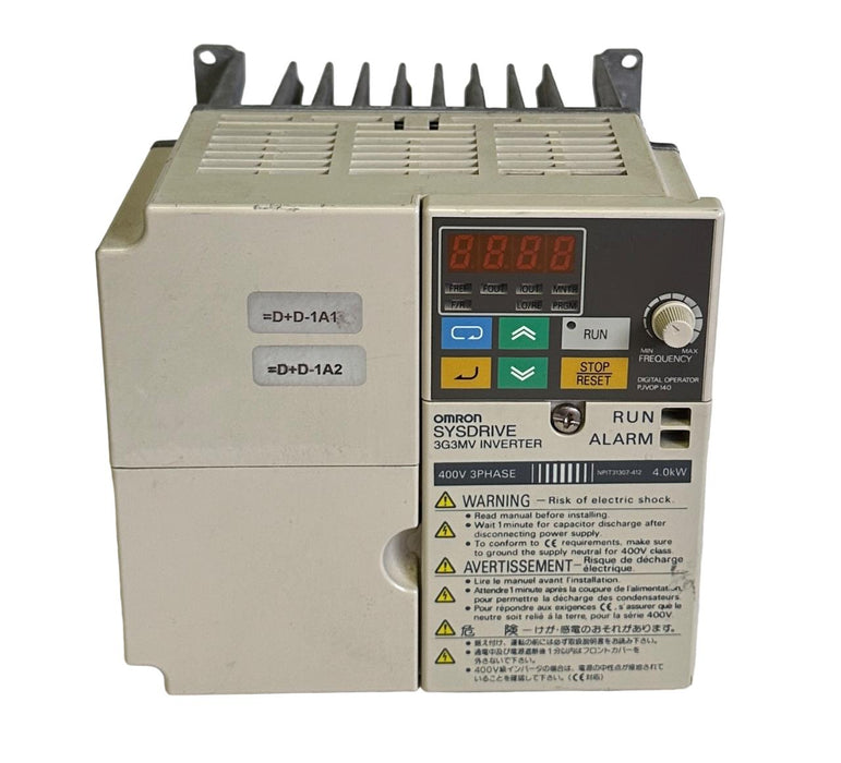 OMRON 3G3MV-A4040 / 3G3MVA4040 INVERTER DRIVE 380-460VAC 50/60Hz 12A 3G3MV PJOP