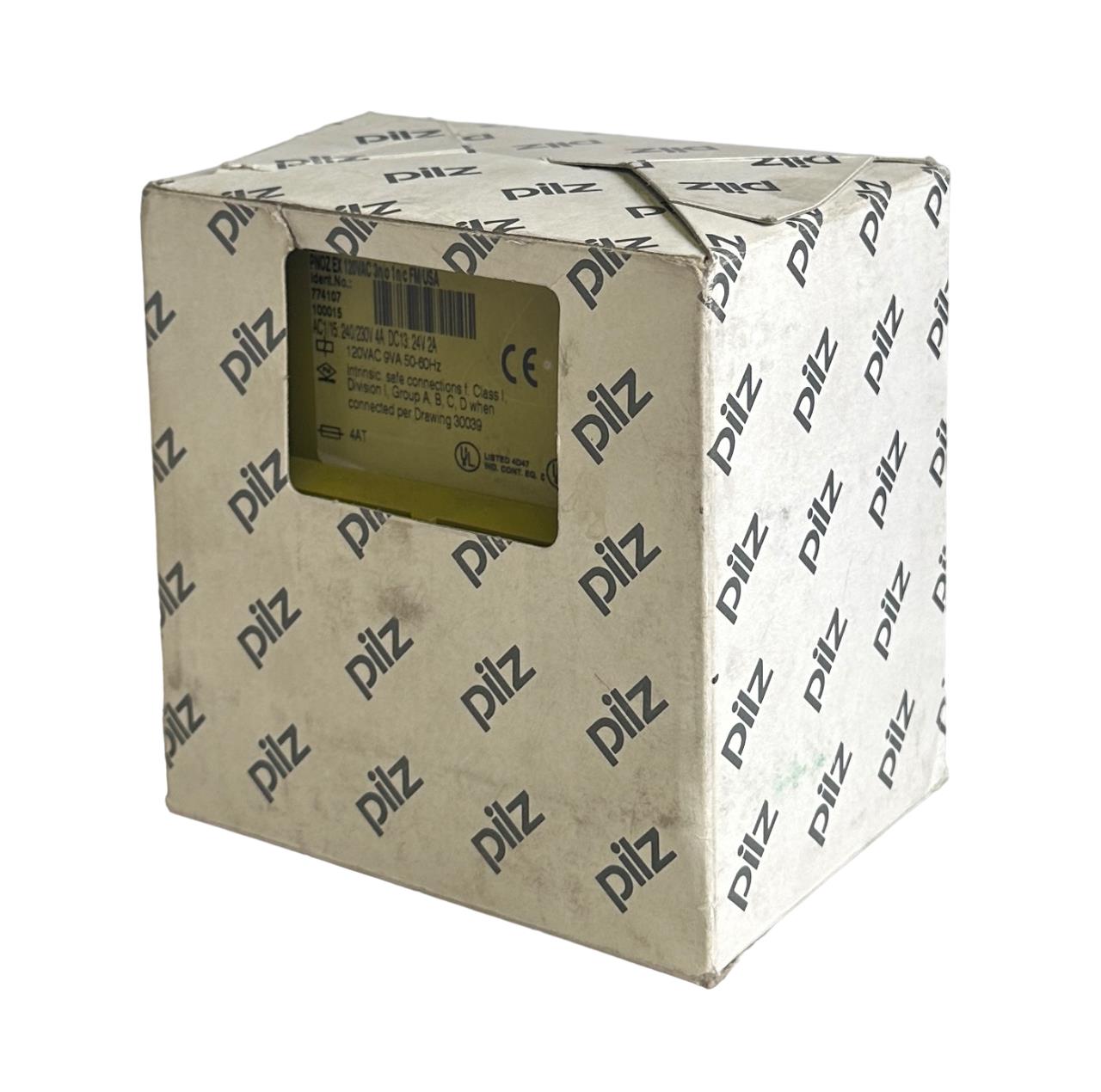 NEW PILZ 774107 / PNOZ EX 120VAC 3n/o 1n/c FM/USA SAFETY RELAY 9VA 50/60Hz