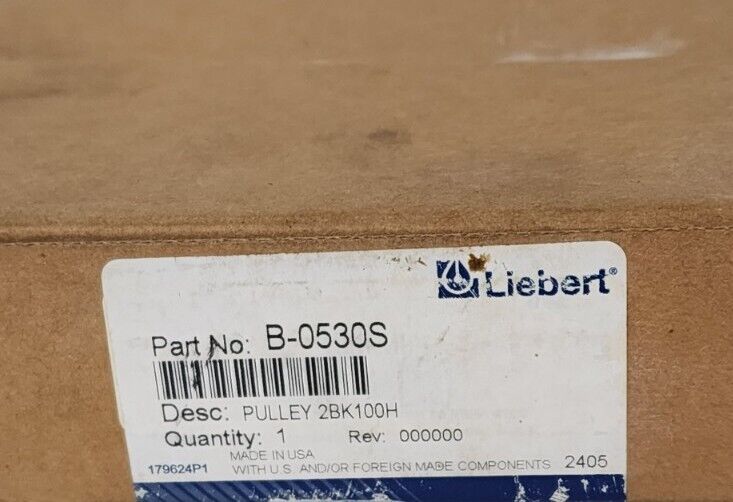 NIB EMERSON LIEBERT B-0530S GROOVE SHEEVE B0530S