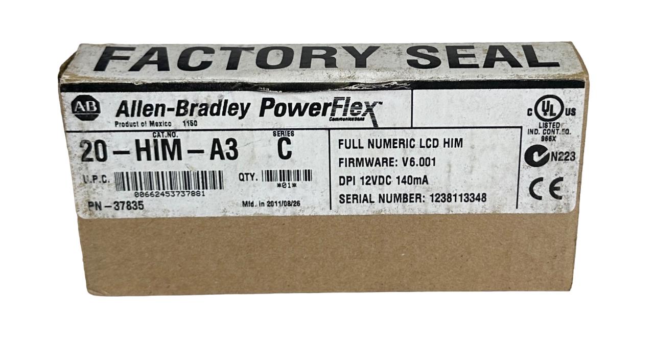 NEW SEALED ALLEN BRADLEY 20-HIM-A3 /C PowerFlex FULL NUMERIC LCD HIM 20HIMA3
