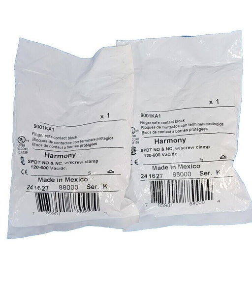 LOT OF 2 NEW SQUARE D 9001KA1 SER. K CONTACT BLOCKS