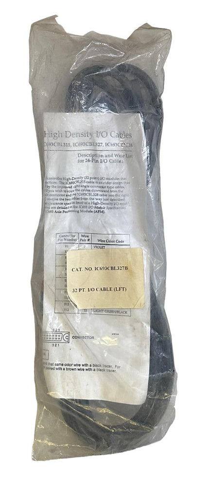 NEW GE FANUC IC693CBL327B / IC693CBL327 90-30 SERIES 32-PT I/O CABLE LEFT 3M