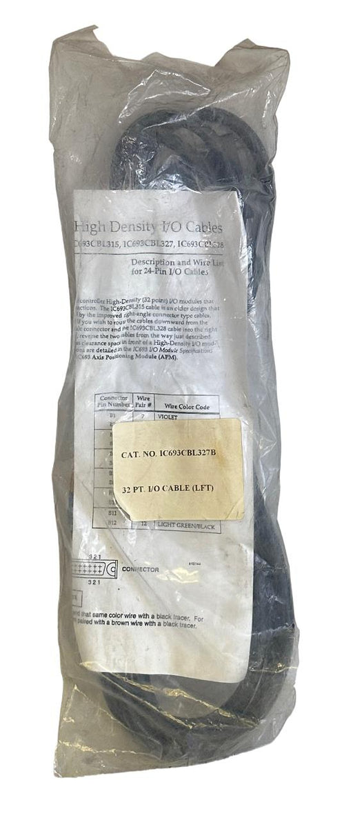 NEW GE FANUC IC693CBL327B / IC693CBL327 90-30 SERIES 32-PT I/O CABLE LEFT 3M