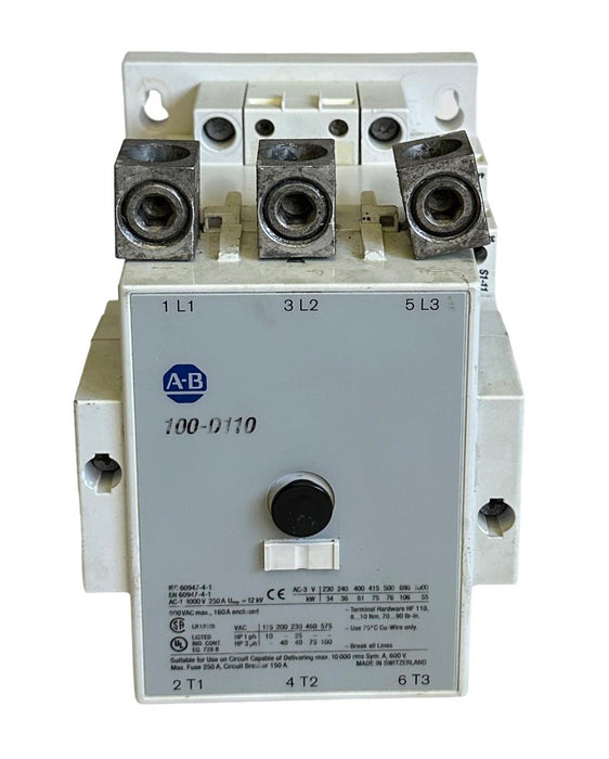 ALLEN BRADLEY 100-D110 /A NON-REVERSING CONTACTOR 100-D 100D110 *