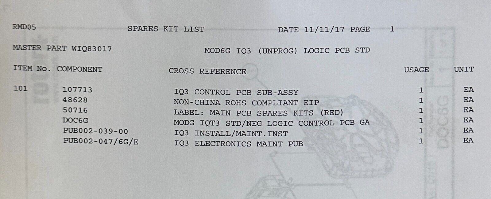 NEW ROTORK WIQ83017 IQ Mk3 MODULE 6G LOGIC CONTROL MAIN PCB 107713 UNPROGRAMMED