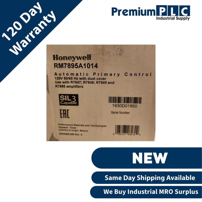 NEW HONEYWELL RM7895A1014 AUTOMATIC PRIMARY BURNER CONTROL RM7895 A 1014