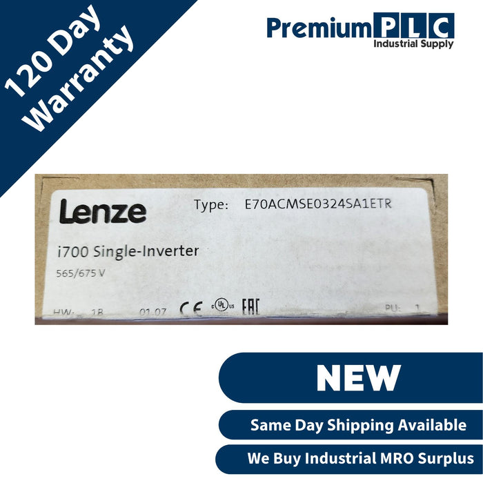LENZE E70ACMSE0324SA1ETR i700 SERVO INVERTER SIGLE AXIS, 1 X 32A 565/675V NSMP