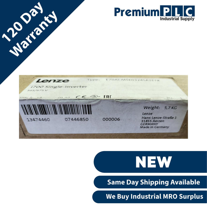 LENZE E70ACMSE0324SA1ETR i700 SERVO INVERTER SIGLE AXIS, 1 X 32A 565/675V NSMP