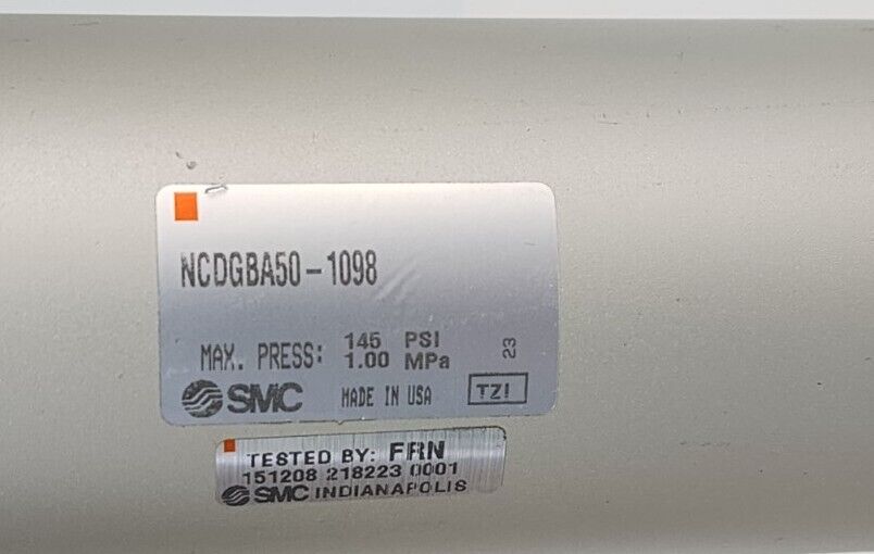 NEW SMC NCDGBA50-1098 CYLINDER NCDGBA501098 145 PSI 1.00 MPa