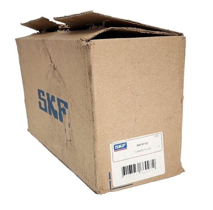 NIB SKF SAF511X2 PILLOW BLOCK HOUSING TWO BOLT BASE