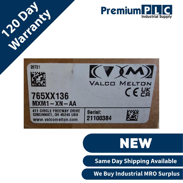 NEW VALCO MELTON 765XX136 / MXM1-XN-AA EcoStitch MXM ELECTRIC VALVE 240V 150W