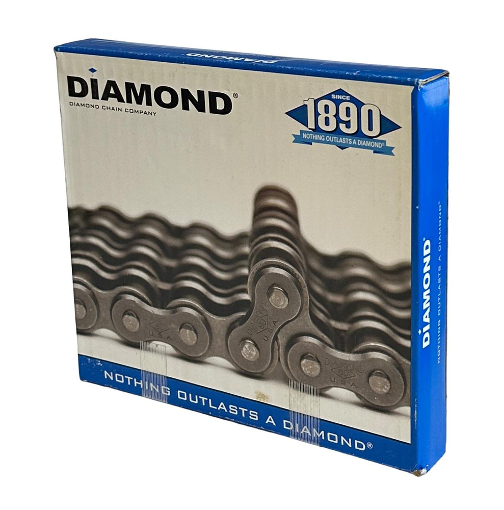 NEW DIAMOND CHAIN COMPANY X-1466-010 / X1466010 40 RIV 10FT ROLLER CHAIN NOS