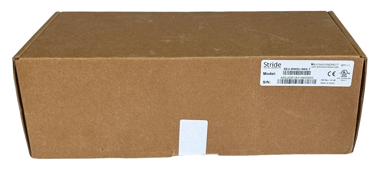 NEW AUTOMATION DIRECT STRIDE SE2-SW5U-N65-T / SE2SW5UN65T 5-PORT ETHERNET SWITCH