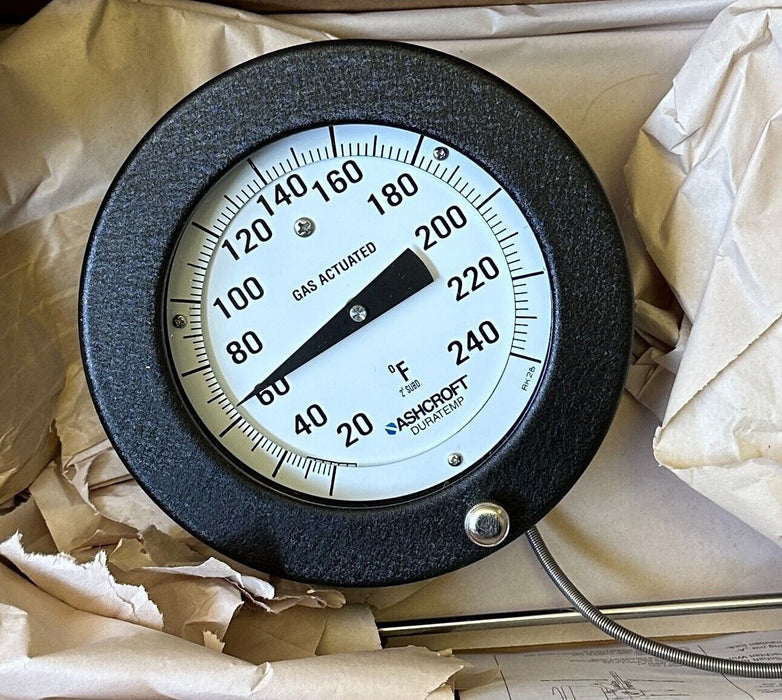 NEW ASHCROFT C-600A-02-C12-B01-A1-L07-AK / 30167803-6 DURATEMP DIAL THERMOMETER