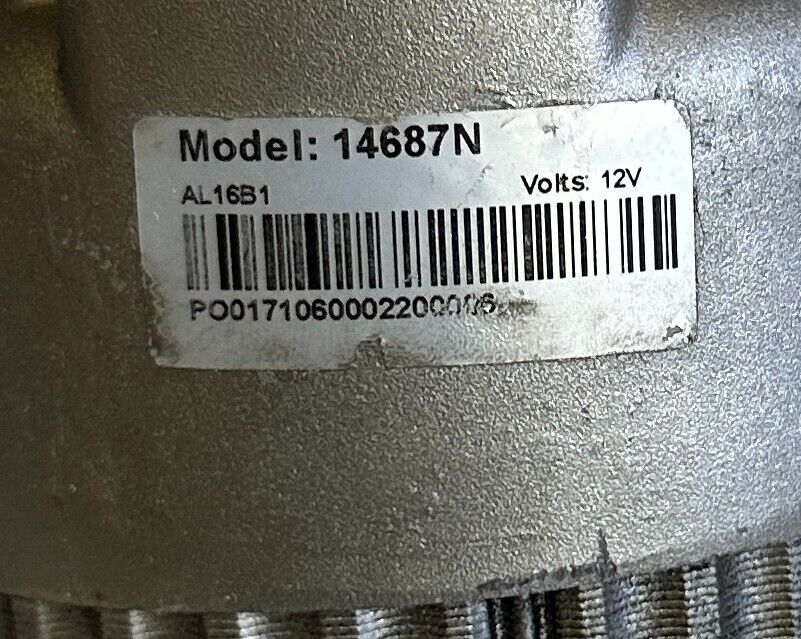 REPAIRED MITSUBISHI 14687N OEM ALTERNATOR FOR FORKLIFT 12V AL16B1