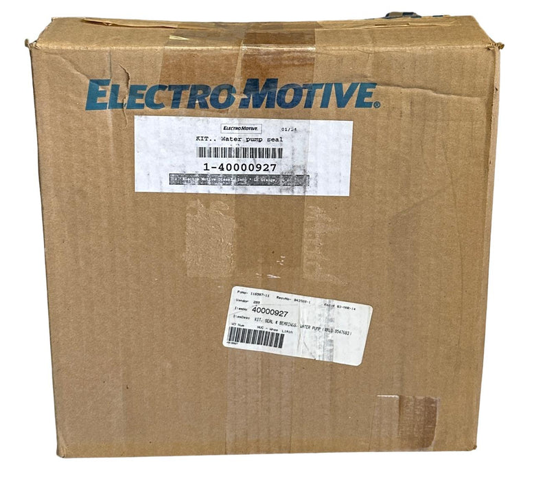 NEW ELECTRO-MOTIVE 40000927 OEM WATER PUMP SEAL KIT BEARING BUSHING GASKET *READ